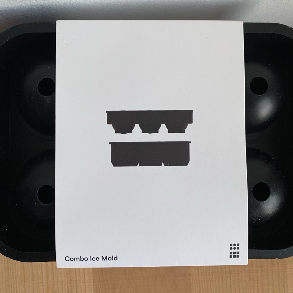 Combo Ice Cube Tray for Cocktails - Sphere Ice Tray as well as Cube Tray
